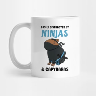 Easily Distracted by Ninjas and Capybaras Mug